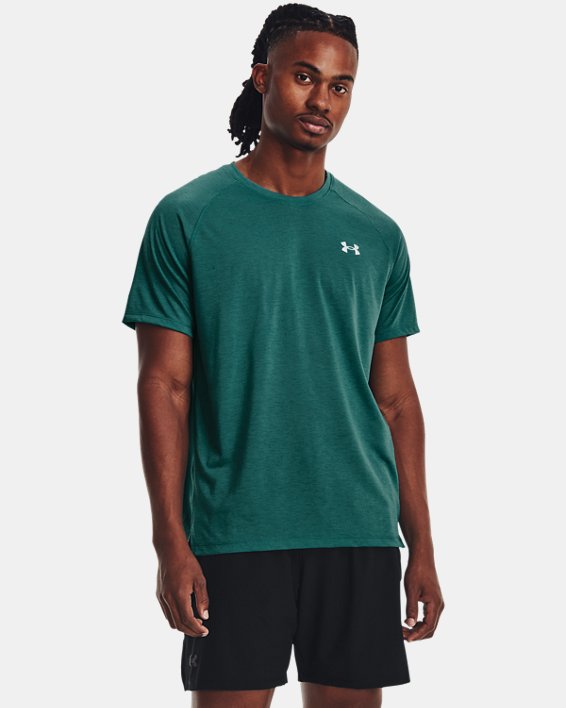Camiseta de manga corta UA Streaker Run para hombre, Green, pdpMainDesktop image number 0